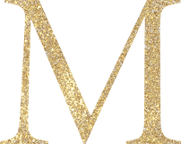 Alphabet M Gold Letter