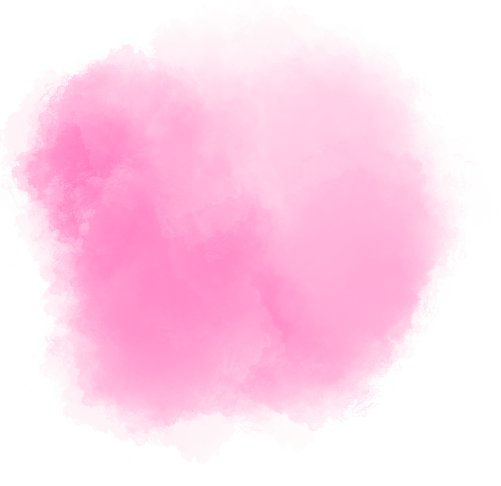 Pink Gradient Hand Painted Blob